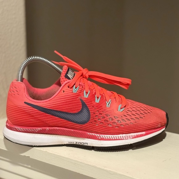 Nike Air Zoom Pegasus 34 Running Shoes Hot Punch Women's Sz 6.5 - Picture 4 of 10